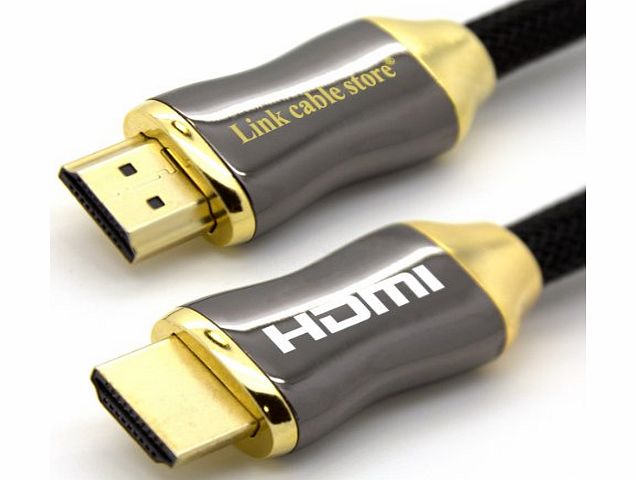 Link Cable Store LCS - ORION - 6.5 Feet / 2.0 M - HDMI 1.4 - 2.0 Professional - 3D - Ultra HD 4k 2160p - Full HD 1080p - Audio Return Channel (ARC) - 24k Gold plated connectors