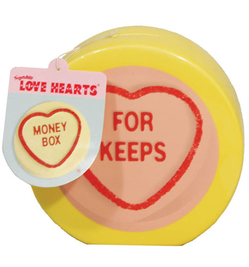LOVE Hearts For Keeps Ceramic Money Box