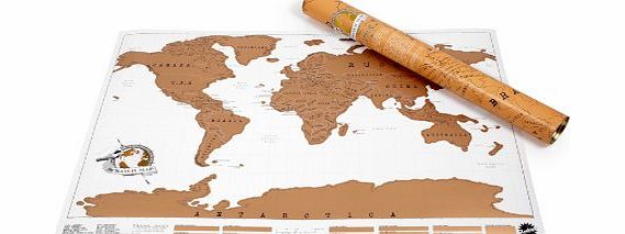 Luckies of London Luckies Scratch Map Personalised World Map