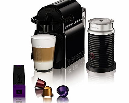 Magimix Nespresso Inissia Coffee Machine with Aeroccino, Black
