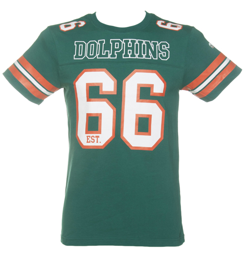Majestic Athletic Mens Green NFL Miami Dolphins Lineman