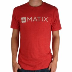 Matix Mens Matix Graphed T-shirt Heather Red