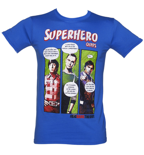 Mens Big Bang Theory Superhero Quips T-Shirt