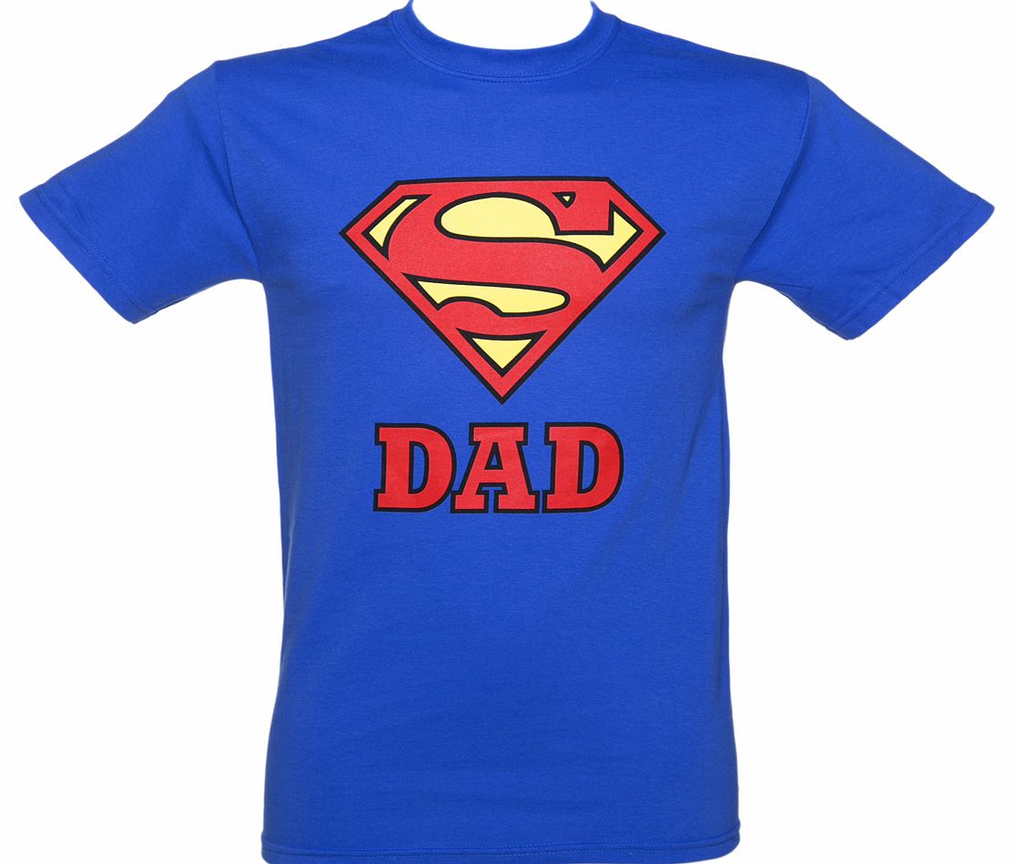 Mens Blue Superman Dad T-Shirt
