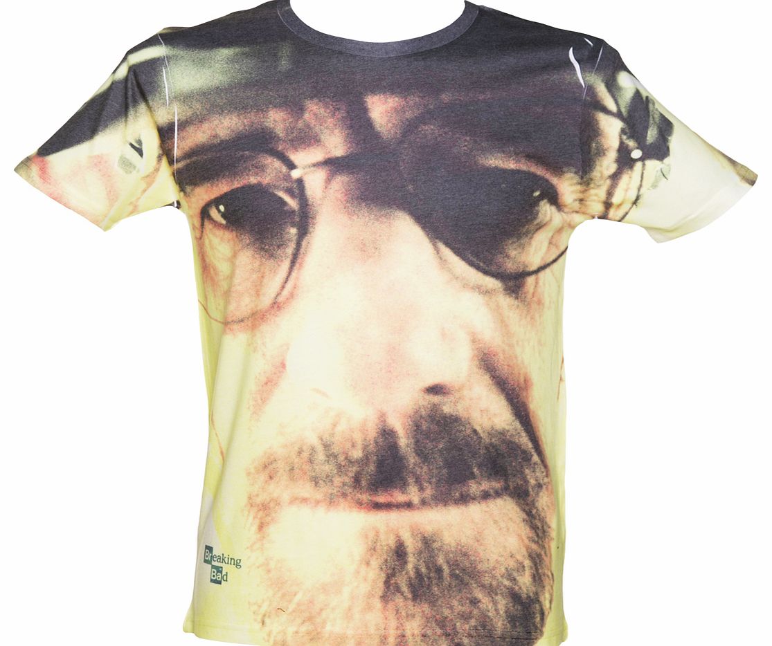 Mens Breaking Bad Walter Face Sublimation T-Shirt