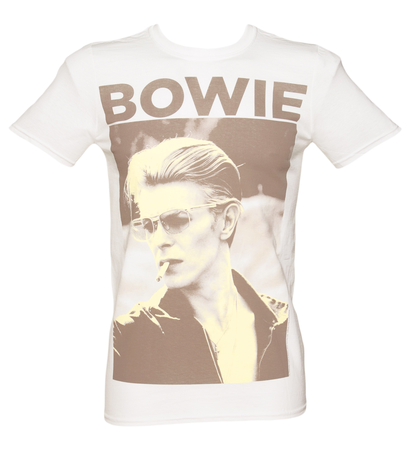 Mens David Bowie Smoking Photo T-Shirt