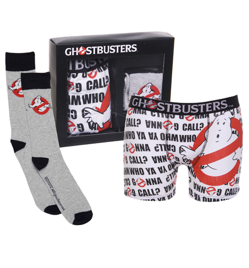 Mens Ghostbusters Boxers and Socks Gift Set
