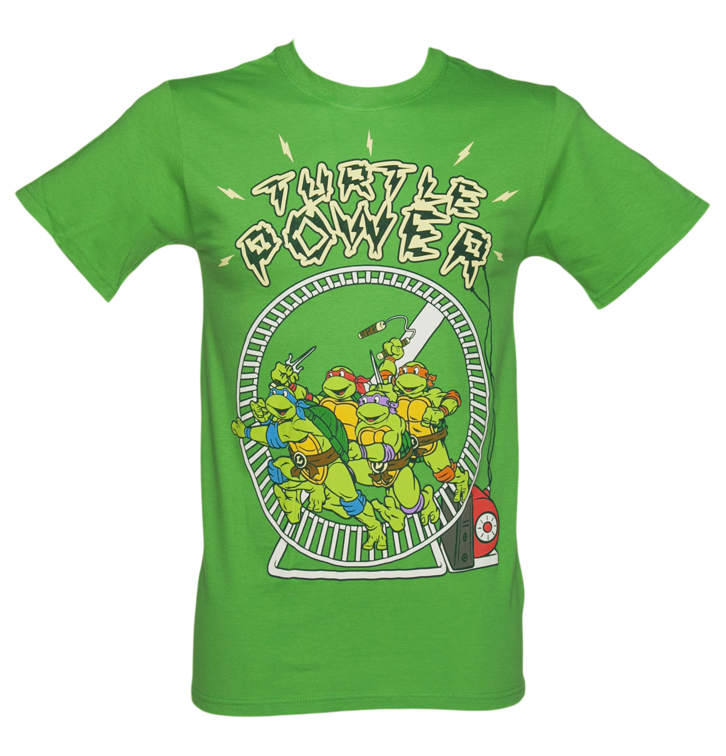 Mens Green Turtle Power Teenage Mutant