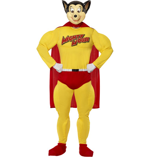 Mens Mighty Mouse Fancy Dress Costume
