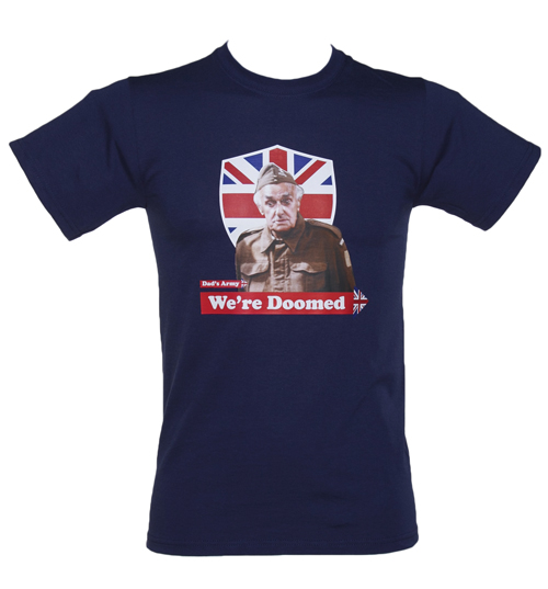 Mens Navy Were Doomed Dads Army T-Shirt