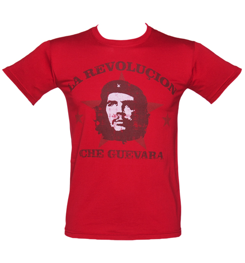 Mens Red Revolution Che Guevara T-Shirt