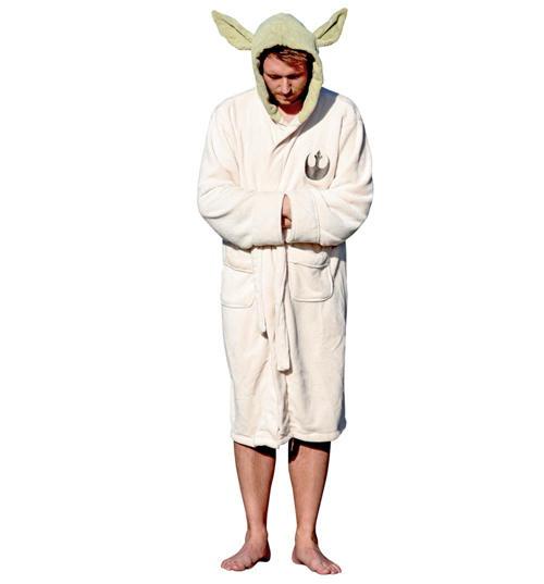 Mens Star Wars Yoda Toweling Hooded Bath
