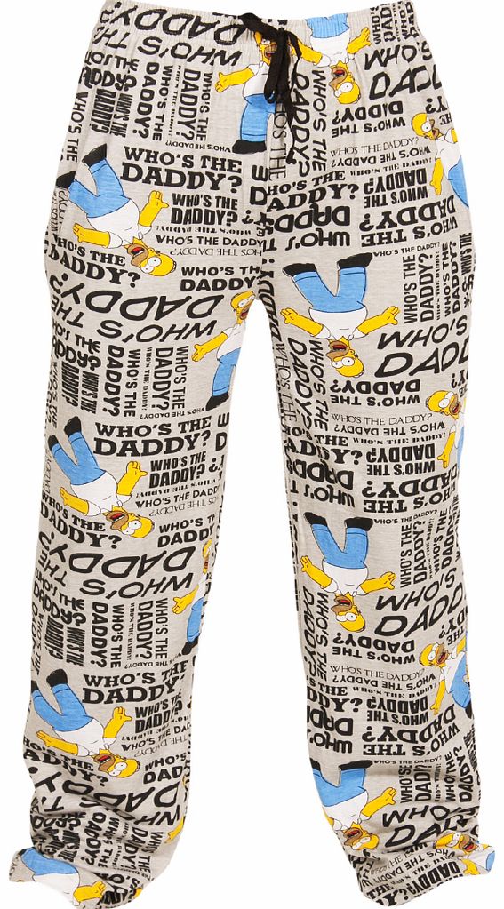Mens The Simpsons Whos My Daddy Homer Lounge