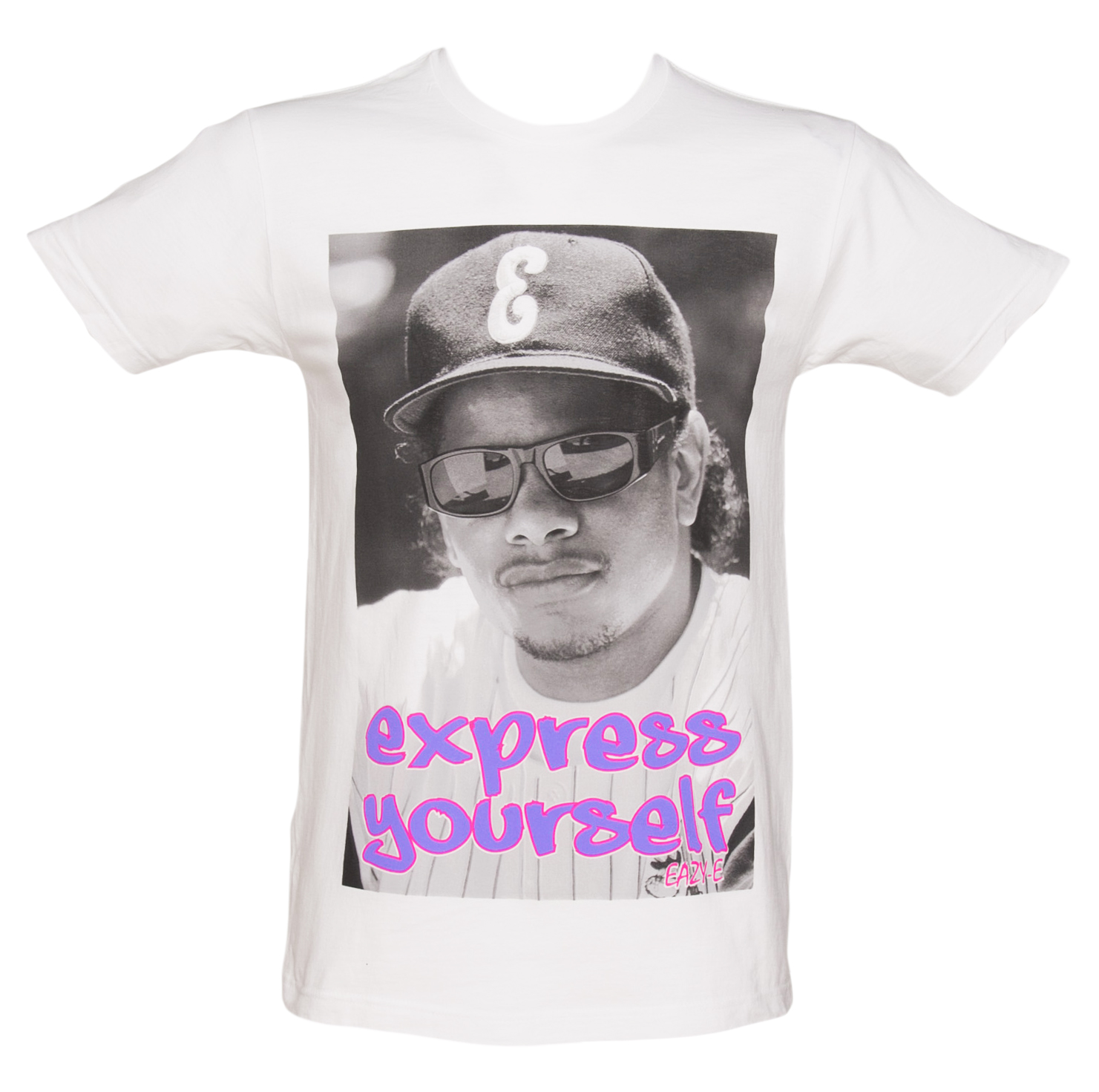 Mens White Eazy E Express Yourself T-Shirt