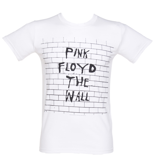 Mens White Pink Floyd The Wall T-Shirt