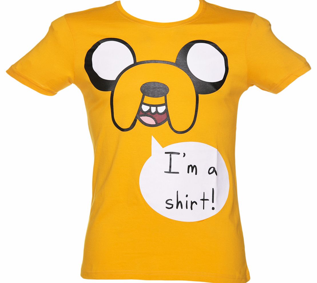 Mens Yellow Adventure Time Jake Im A Shirt
