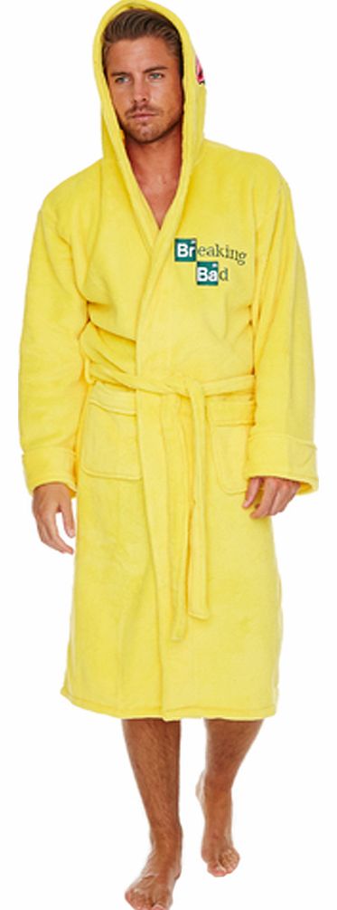 Mens Yellow Breaking Bad Cook Suit Bath Robe
