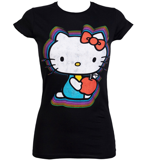 Mighty Fine Ladies Neon Hello Kitty T-Shirt from Mighty Fine
