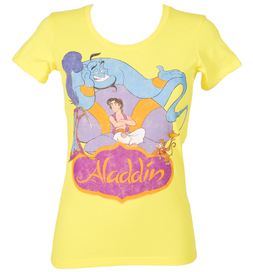 Mighty Fine Make A Wish Ladies Aladdin T-Shirt from Mighty