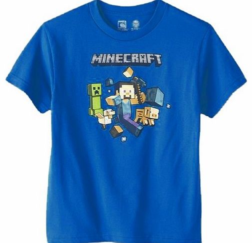 Minecraft Boys Blue T-Shirt - 6-7 Years