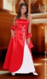 Miso A-Line Bridesmaids Dress - Red - Medium