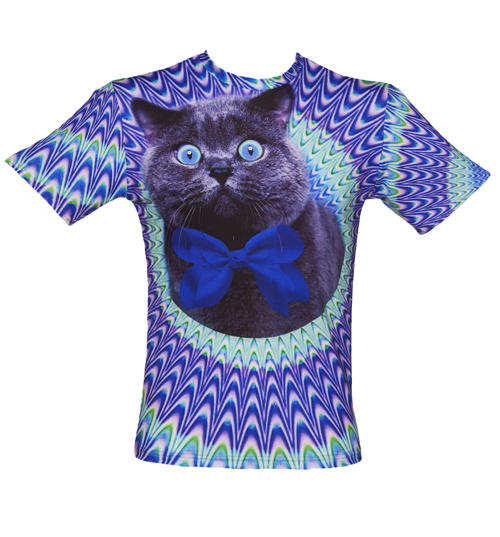 Unisex Psychedelic Crazy Cat T-Shirt from Mr