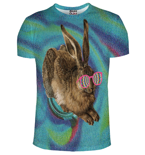 Unisex Psychedelic Crazy Rabbit T-Shirt from Mr