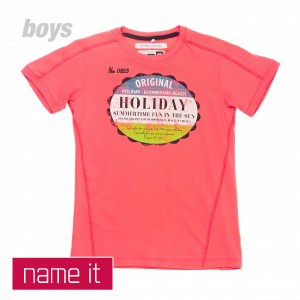 Name It T-Shirts - Name It Helge T-Shirt - Coral