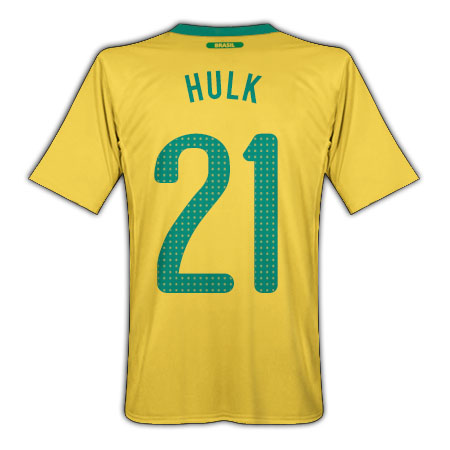 Nike 2010-11 Brazil World Cup Home (Hulk 21)