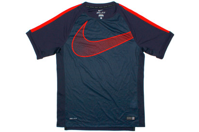 Nike GPX Flash S/S Training T-Shirt Obsidian/Fuschia