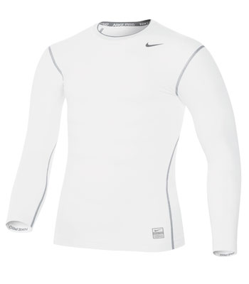 Nike Pro  Nike Pro LS Core T-shirt White