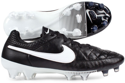 Nike Tiempo Legend V FG Football Boots Black/White