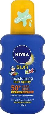 Nivea Sun, 2041[^]10050489 Childrens Coloured Spray SPF50 - 1 x