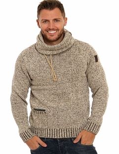 No Excess Funnel Neck Knit