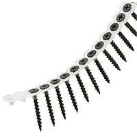 Non-Branded Collated Drywall Black Coarse Thread Screws 3.5 x 35mm Pk of 1000