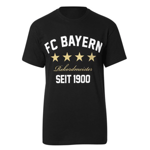None Bayern Munich Record Champion T-Shirt - Black