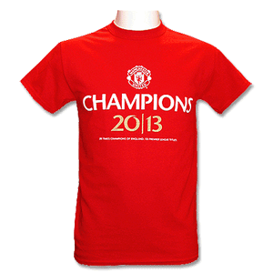 None Man Utd Champions T-Shirt - Red