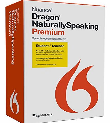 Nuance Communications International BVBA Dragon Naturally Speaking Premium 13.0 - Educational Online Validation Program (PC)
