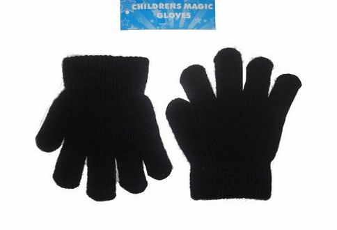 Octave Childrens Gloves : Childrens Magic Gloves Black