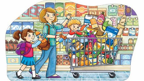 Shopping Trolley Shaped Floor Puzzle