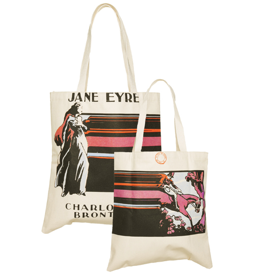 Out Of Print Jane Eyre Vintage Cover Print Canvas Tote Bag