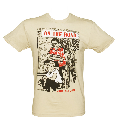 Out Of Print Mens Cream On The Road By Jack Kerouak