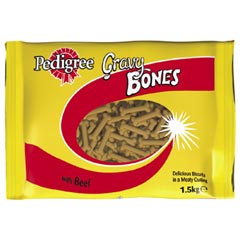 Pedigree Gravy Bones 1.5Kg (Bulk Pack 6)