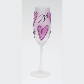 personalised Age Birthday Champagne Flutes