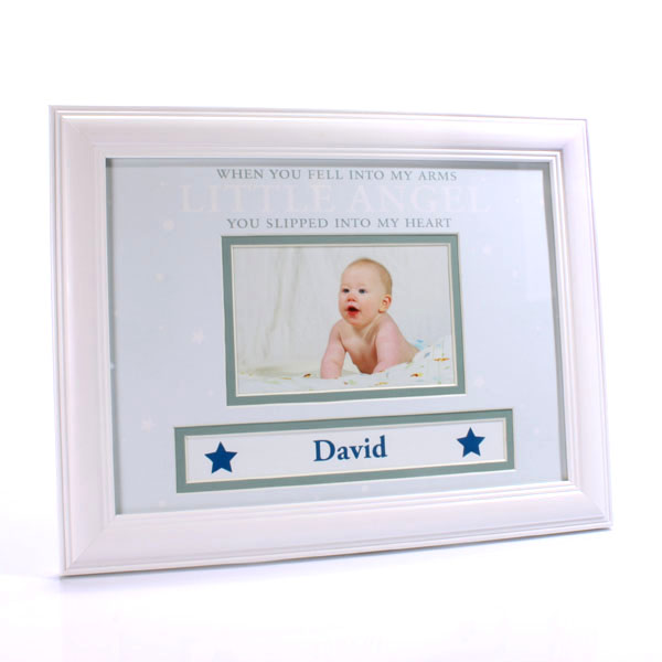 Personalised Baby Boy Photo Frame