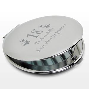 Personalised Butterfly Age Round Compact