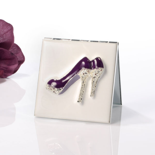 Personalised Classy Purple Shoe Mirror