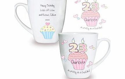 Personalised Cupcake Numbers Small Latte