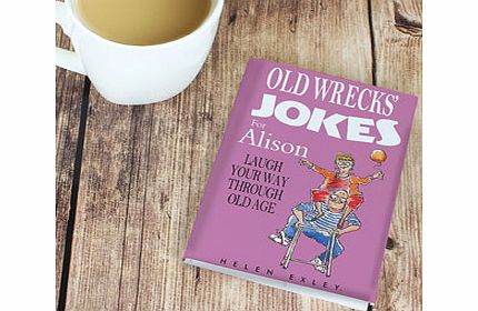 Personalised Old Wrecks Jokes Giftbook