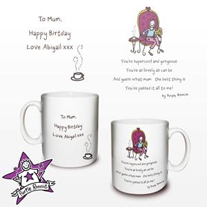 personalised Purple Ronnie Brilliant Mum Mug